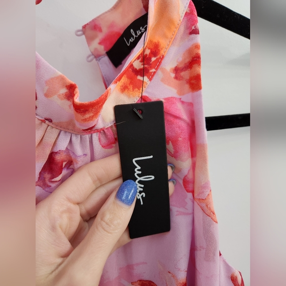 NWT Lulu's Floral Print Mini Dress - Picture 7 of 11